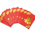 Wholesale full color printing wedding/Chinese new year red packet gold cash envelope